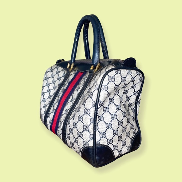 SOLD - Gucci Web Canvas Boston - Picture 2 of 5